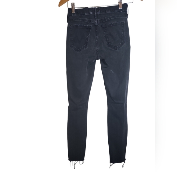 MOTHER Looker Ankle Fray Jeans in Guilty as Sin sz 24 - Picture 6 of 15